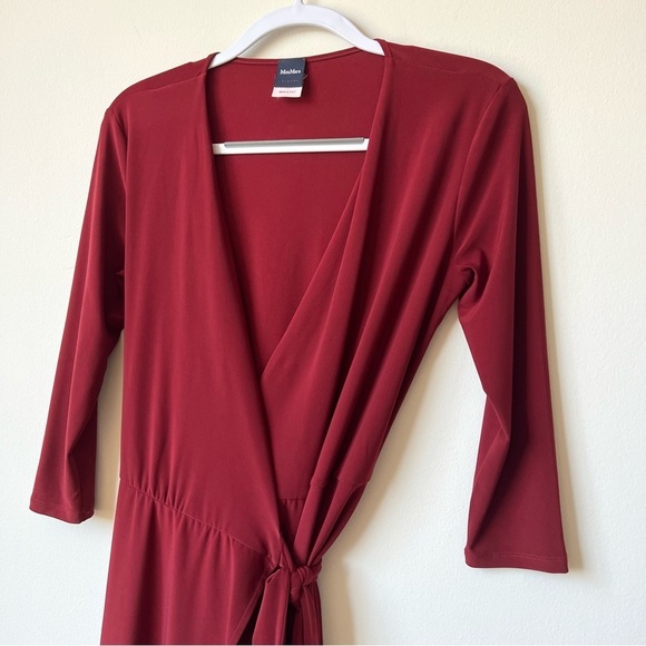 Max Mara Leisure Dida Stretch Jersey Wrap Midi Dress - Picture 5 of 8